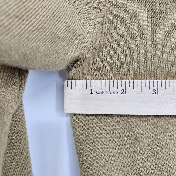 Pj Paul Jones Cardigan Sweater Mens Large‎ Collar Tan Long Sleeve Casual Preppy - Picture 7 of 10